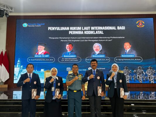 Perkuat Profesionalisme Perwira TNI AL, UHT Bekali 293 Perwira Kodiklatal dengan Hukum Laut Internasional